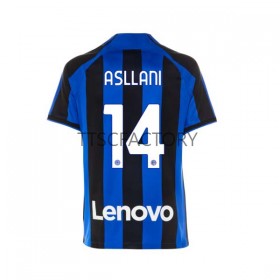 Camisolas de futebol Inter de Milão Kristjan Asllani 14 Equipamento Principal 2022/23 Manga Curta